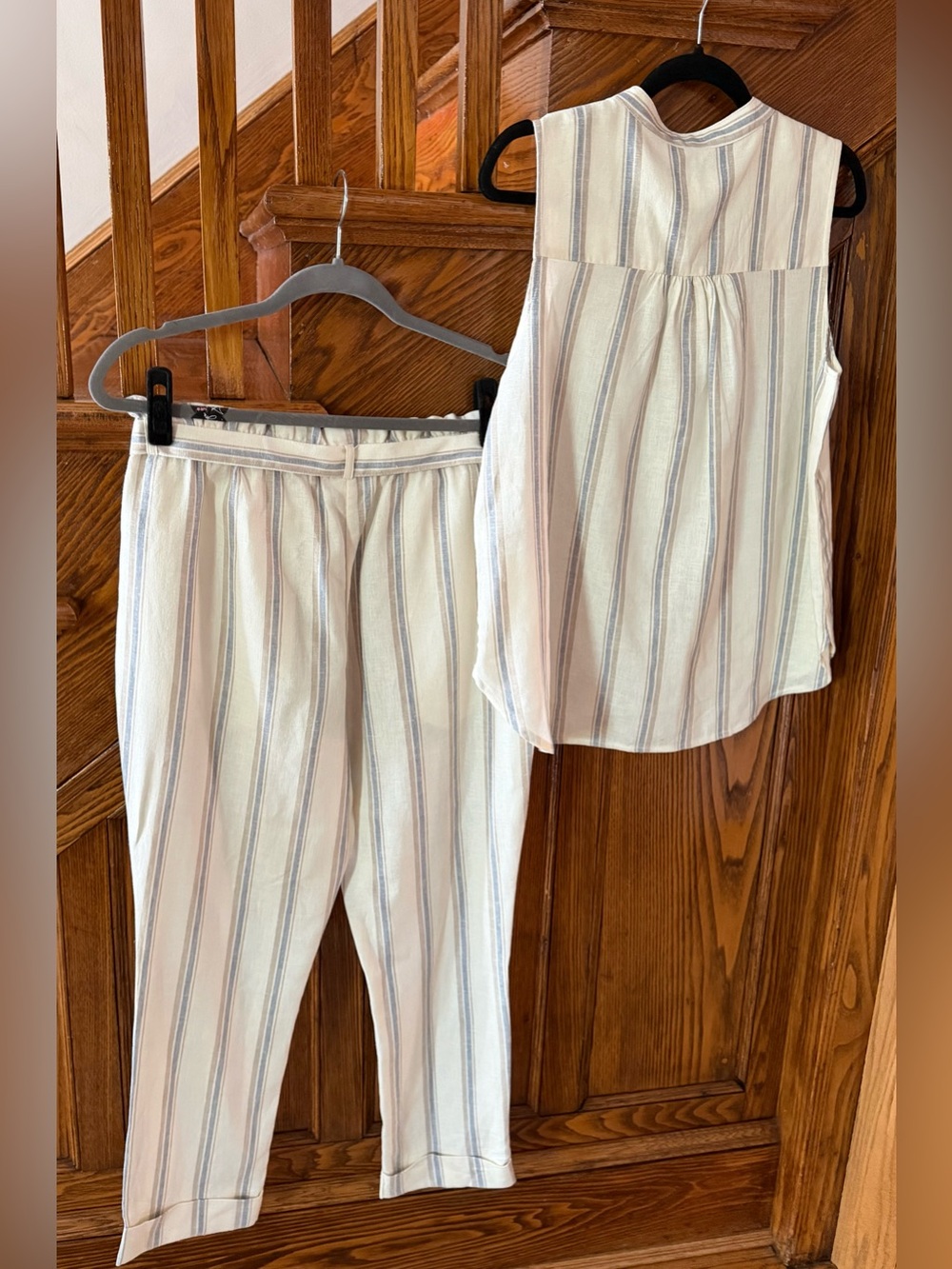 Morgan & Taylor 2pc Linen Blend Matching Set